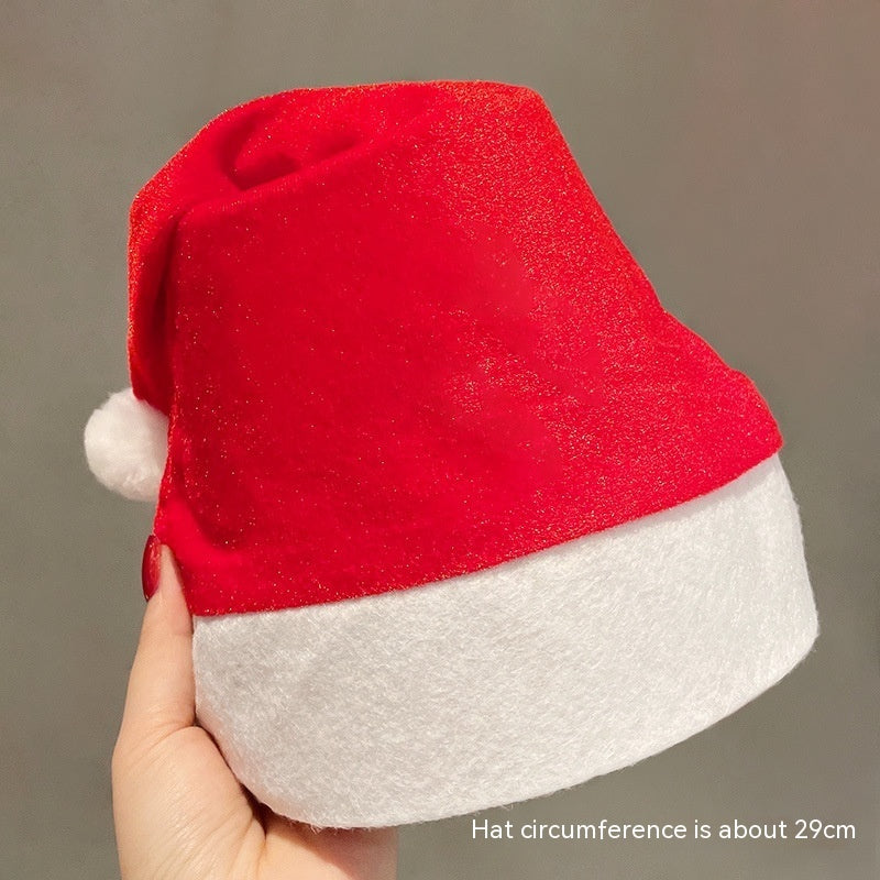 Chapeau de décoration de Noël en peluche créatif