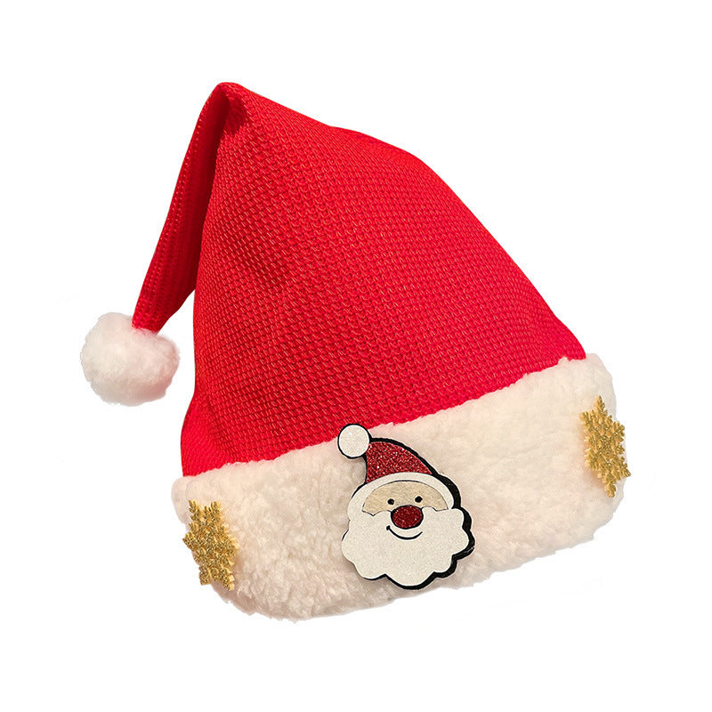 Chapeau de décoration de Noël en peluche créatif