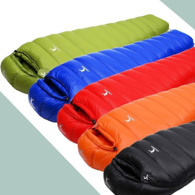 Sac de couchage momie ultra léger en duvet pour l'extérieur