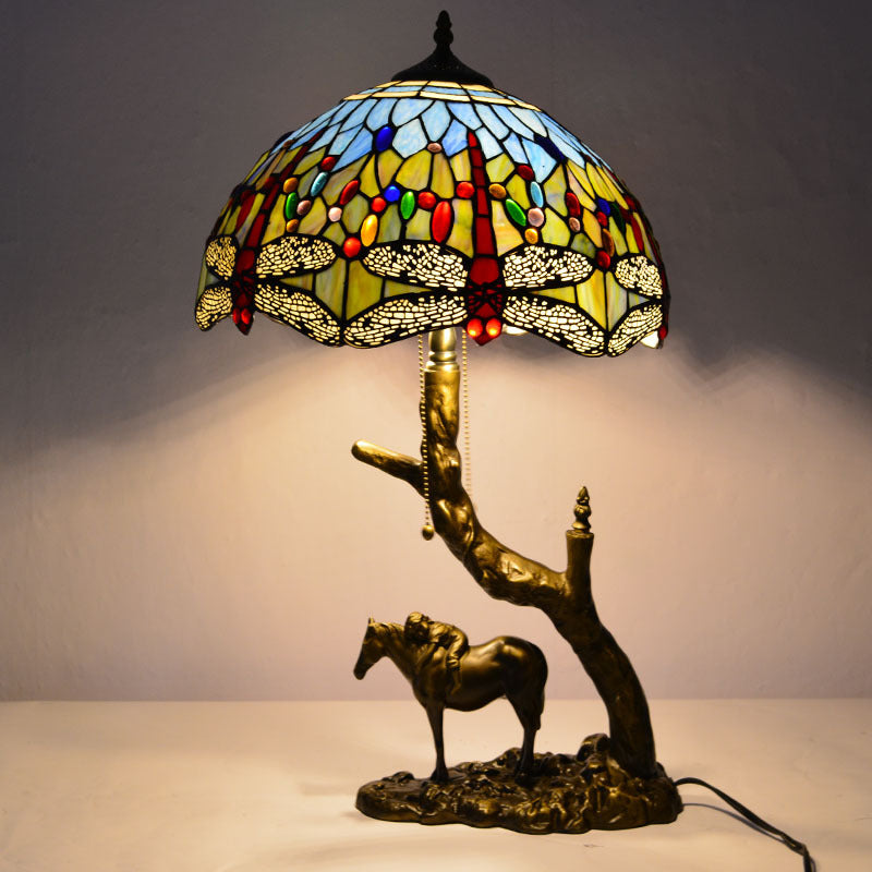 European Vintage Tiffany Table Lamp