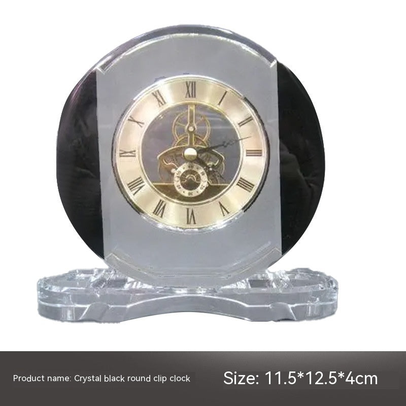 Crystal Clock Mechanical Ornament Soft Decoration