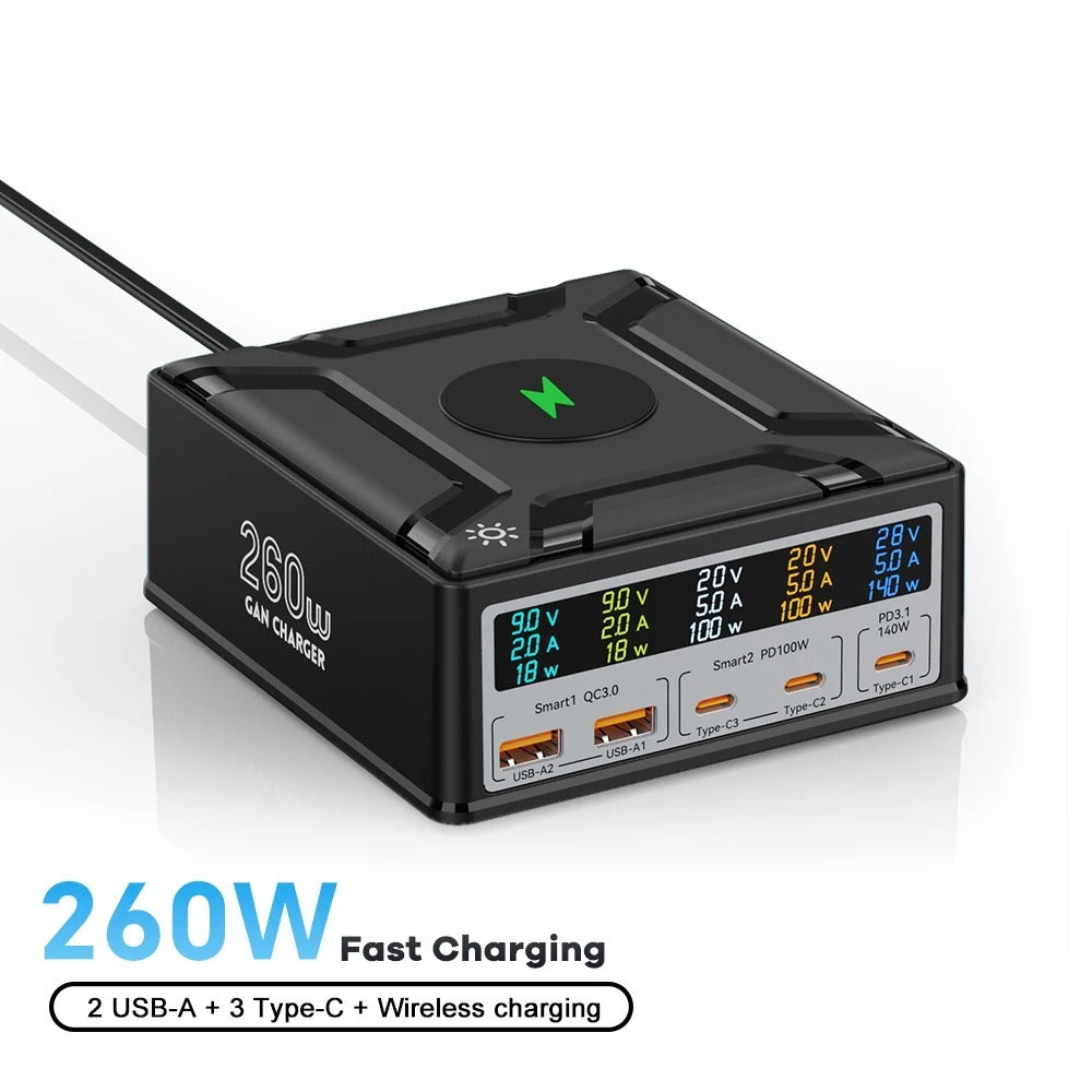 Chargeur de nitrure de gallium PD Charge rapide USB30 chargeur de téléphone portable multi-ports