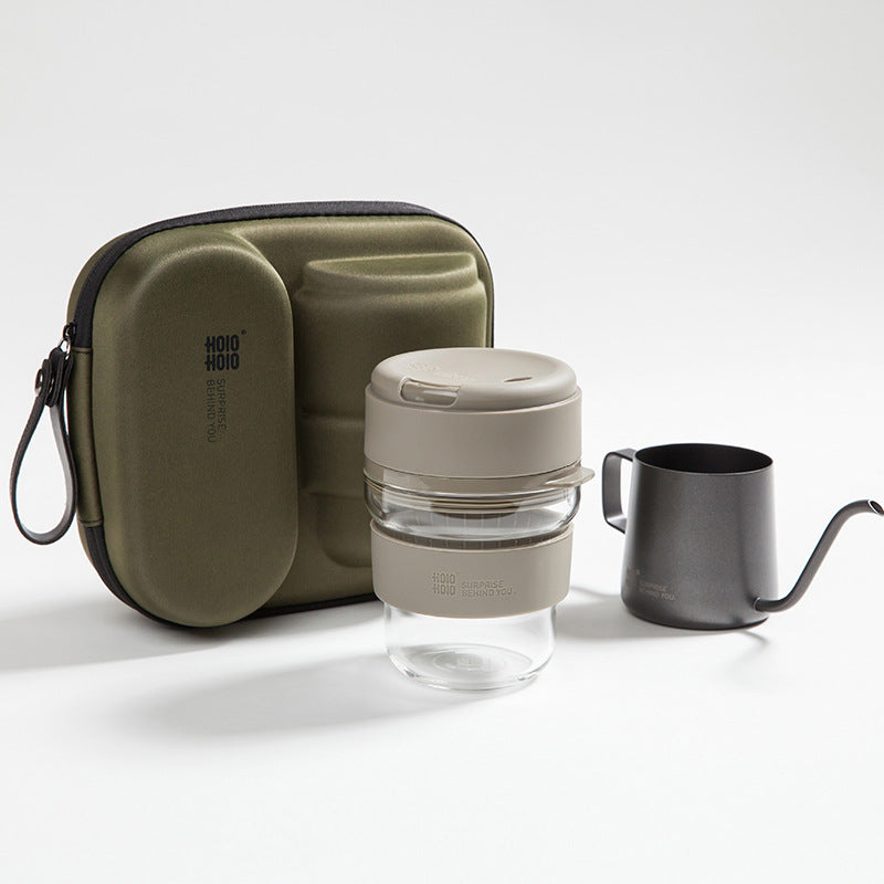 Ensemble de tasses à café infusées à la main pour voyage de bureau portable