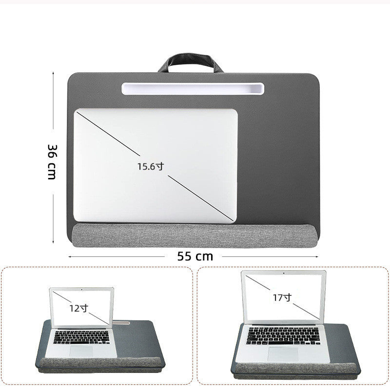 Lit de bureau pour ordinateur portable paresseux en cuir Mumujia