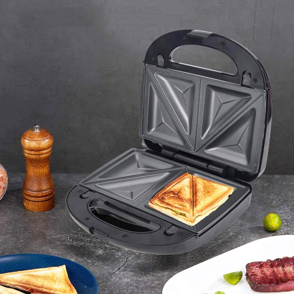 Máquina para hacer gofres 6 en 1, sandwichera con enchufe europeo, parrilla para hacer desayuno, máquina para hacer pasteles con forma de donut, accesorios compactos para cocina, comedor y cocina