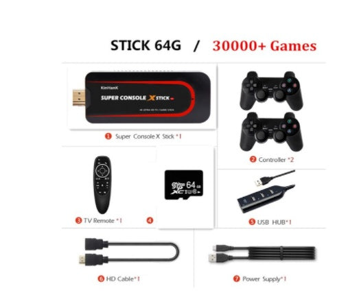 The New Version Of The Video Game Console Has, Supports HDMI Output, Dual Systems, 64bit Retro Game Consoles