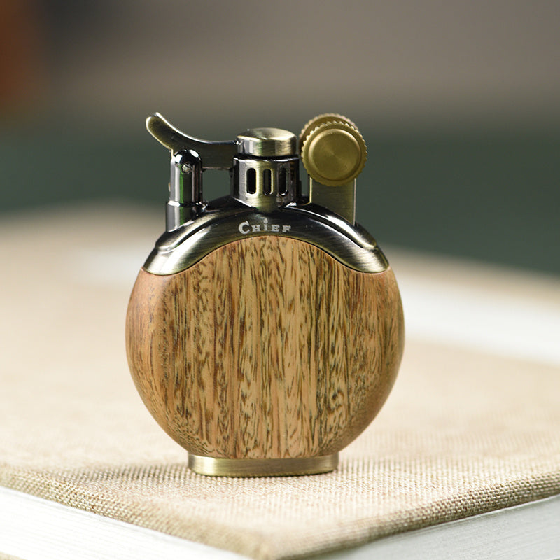 Wood Carved Windproof Lighter Gift